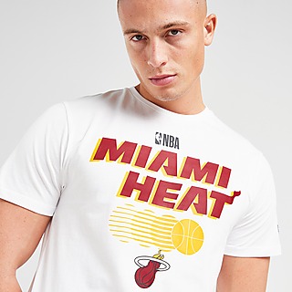 New Era Miami Heat Mens Short Sleeve Shirt (Red)