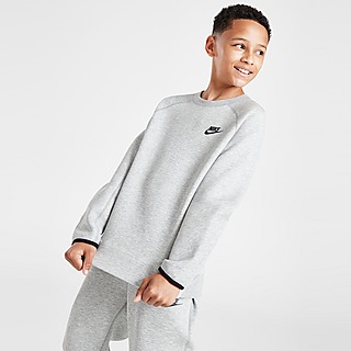 Grey Nike Tech Fleece Full Zip Hoodie Children - JD Sports Global