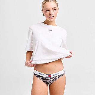 White JUICY COUTURE Cotton Logo Thong - JD Sports Global