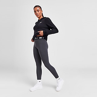 Nike Womens Varsity High-Waisted Logo Leggings in Brown