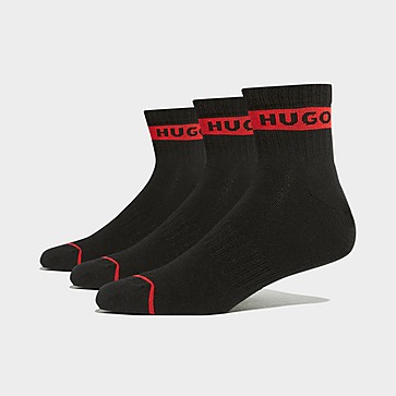HUGO 3 Pack Quarter Socks