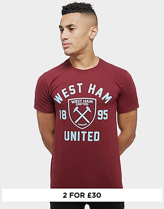 Official Team West Ham United Club Crest T-Shirt