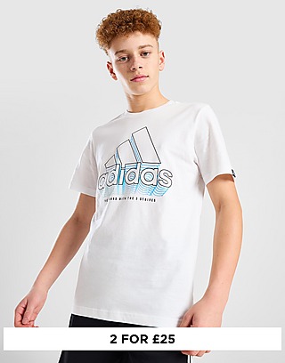 adidas Badge of Sport Fade Graphic T-Shirt Junior