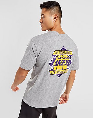 LA Lakers NBA Script Black Oversized T-Shirt