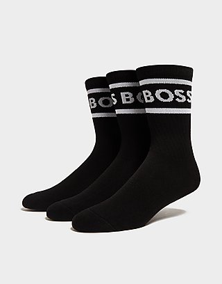 BOSS 3-Pack Rib Stripe Socks