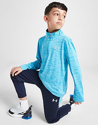 Under Armour Tech Twist 1/4 Zip Tracksuit Children