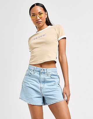 LEVI'S High Waisted Mom Shorts