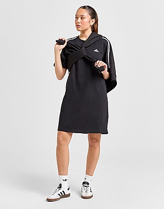 Clothing - adidas Originals Leopard Luxe 3-Stripes Maxi Dress