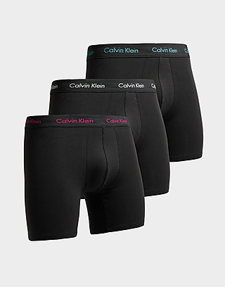 Calvin Klein Underwear 4 Pack Microfiber Boxer Brief Red Gray