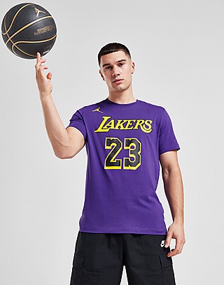 Yellow Nike NBA LA Lakers James #23 Jersey Junior