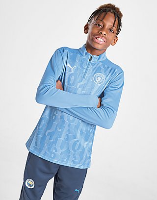 Puma Manchester City FC Pre Match 1/4 Zip Top Junior