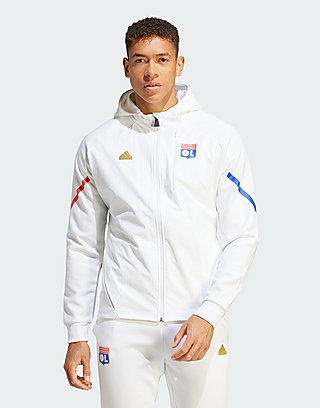 adidas Olympique Lyonnais Designed for Gameday Full-Zip Hoodie