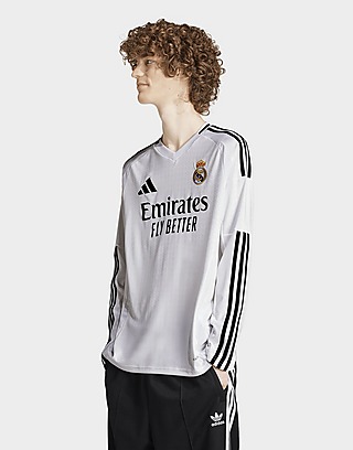 adidas Real Madrid 24/25 Long Sleeve Home Jersey