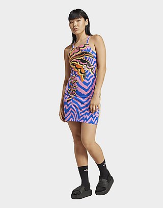 adidas adidas X FARM Rio 3-Stripes Mini Dress