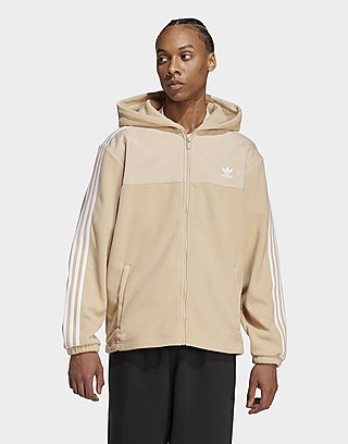 adidas Adicolor 3-Stripes Teddy Fleece Hoodie