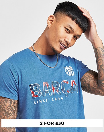 Official Team FC Barcelona Short Sleeve T-Shirt