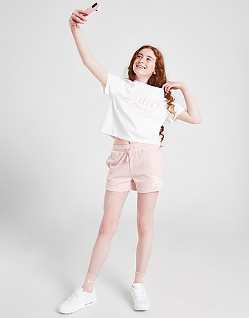 JUICY COUTURE Girls' Boxy T-Shirt & Velour Shorts Set Junior