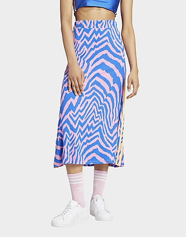 adidas adidas x FARM Rio 3-Stripes Maxi Skirt