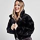 Black JUICY COUTURE All Over Print Velour Padded Jacket