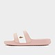 Pink/White Lacoste Serve Pin Slides Women's