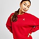 Grey/Red/White Jordan Brooklyn Crew Sweatshirt