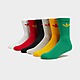 Yellow adidas Originals 6 Pack Trefoil Crew Socks