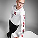 White/Grey/Red Jordan Graphic Long Sleeve T-Shirt