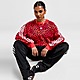 Red adidas Originals 3-Stripes Leopard Boxy Crew Sweatshirt