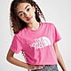 Pink The North Face Girls' Crop Easy T-Shirt Junior
