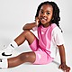Pink Nike Girls' Colour Block T-Shirt/Shorts Set Infant