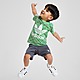 Green adidas Originals Mono All Over Print T-Shirt/Shorts Set Infant