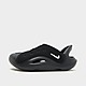 Black Nike Aqua Swoosh Sandals Infant