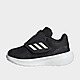 Black/Grey/White/Black adidas RunFalcon 3.0 Hook-and-Loop Shoes
