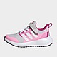 Grey/Grey/White/Pink adidas FortaRun 2.0 Cloudfoam Elastic Lace Top Strap Shoes
