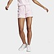 White/Pink/White adidas Linear Shorts