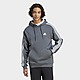 Grey/Grey adidas Essentials Fleece 3-Stripes Hoodie