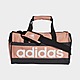Brown/White adidas Essentials Linear Duffel Bag Extra Small
