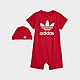 Red adidas Originals Jumpsuit and Beanie Gift Set Infant