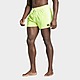 Yellow/White adidas 3-Stripes CLX Very-Short-Length Swim Shorts