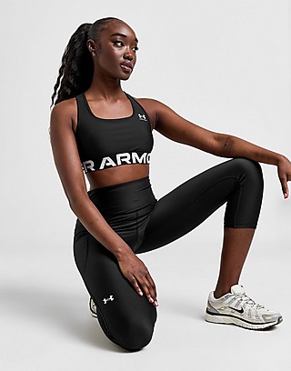 Black Under Armour Emboss All Over Print Tights, JD Sports UK