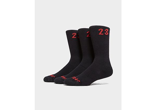 Jordan 3-Pack Crew Socks - Black
