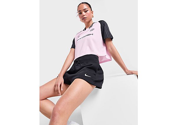 Nike Sportswear Phoenix Fleece damesshorts met ruimvallende pasvorm en hoge taille Black Sail- Dames