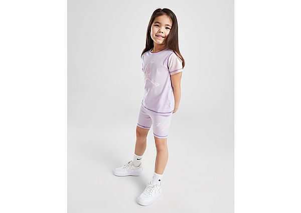 Jordan ' Colour Block T-Shirt Shorts Set Children Purple Kind