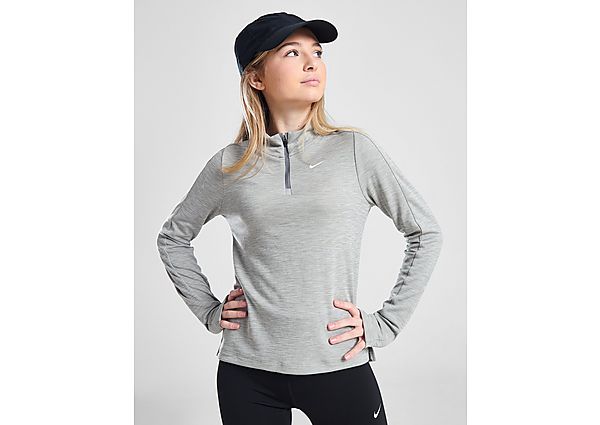 Nike ' Fitness Long Sleeve 1 2 Zip Top Junior Grey Kind