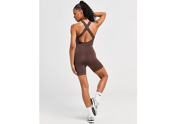 Nike Pro Dri-FIT bodysuit voor dames Brown- Dames