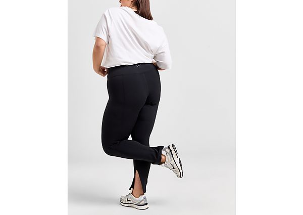 Nike Plus Size Split Flare Leggings Black- Dames