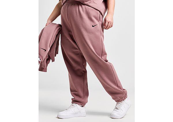 Nike Sportswear Phoenix Fleece Oversized joggingbroek met hoge taille voor dames (Plus Size) Pink- Dames