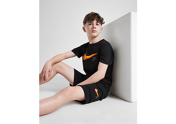 Nike Double Swoosh T-Shirt Junior Black Kind