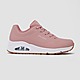 Roze SKECHERS UNO STAND ON AIR SNEAKERS WIT DAMES