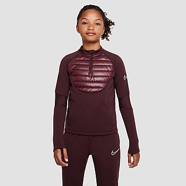 NIKE THERMA-FIT ACADEMY DRLL WINTER WARRIOR VOETBALTOP ROOD KINDEREN